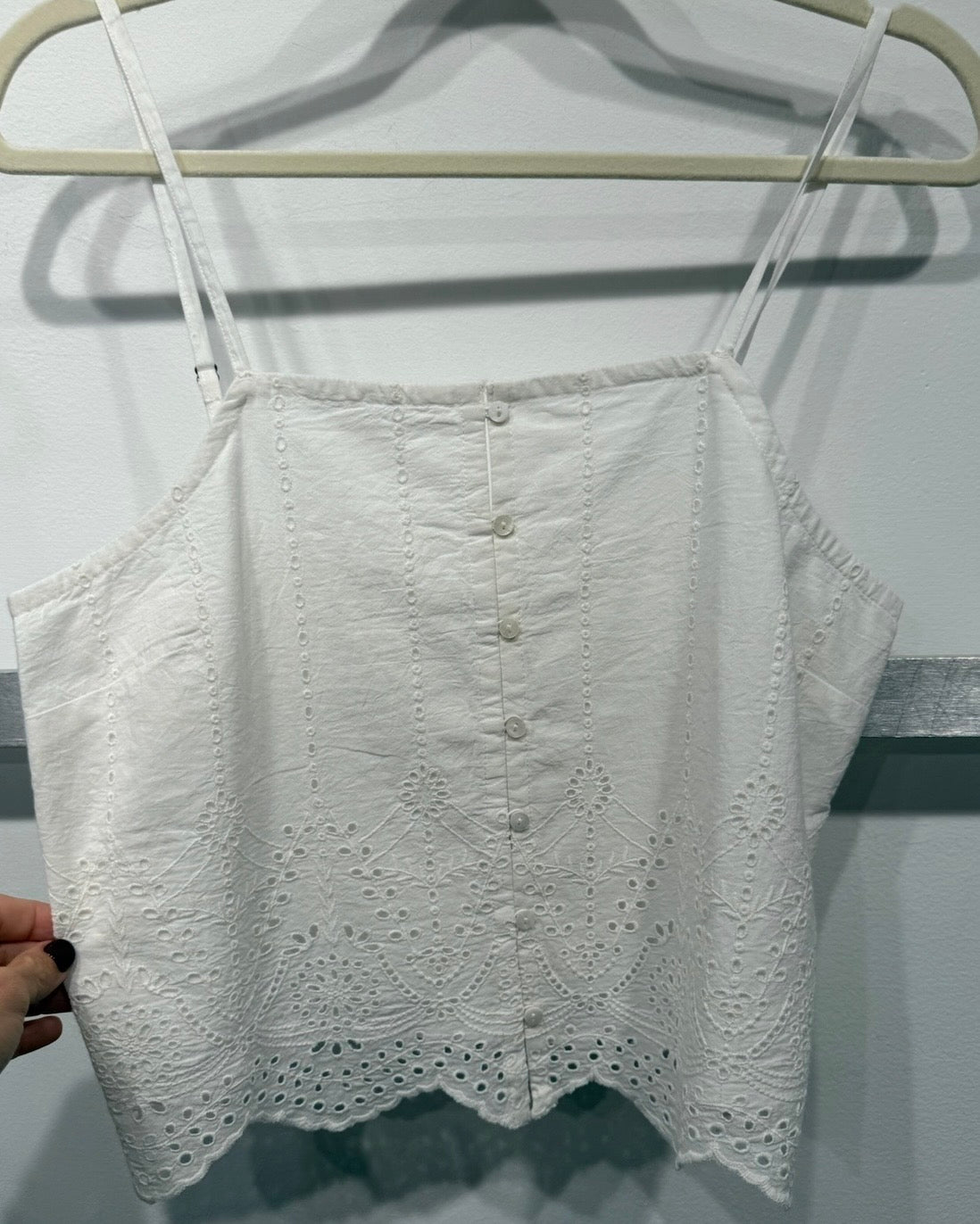 Z Supply Sea Esta Embroidered Top- White