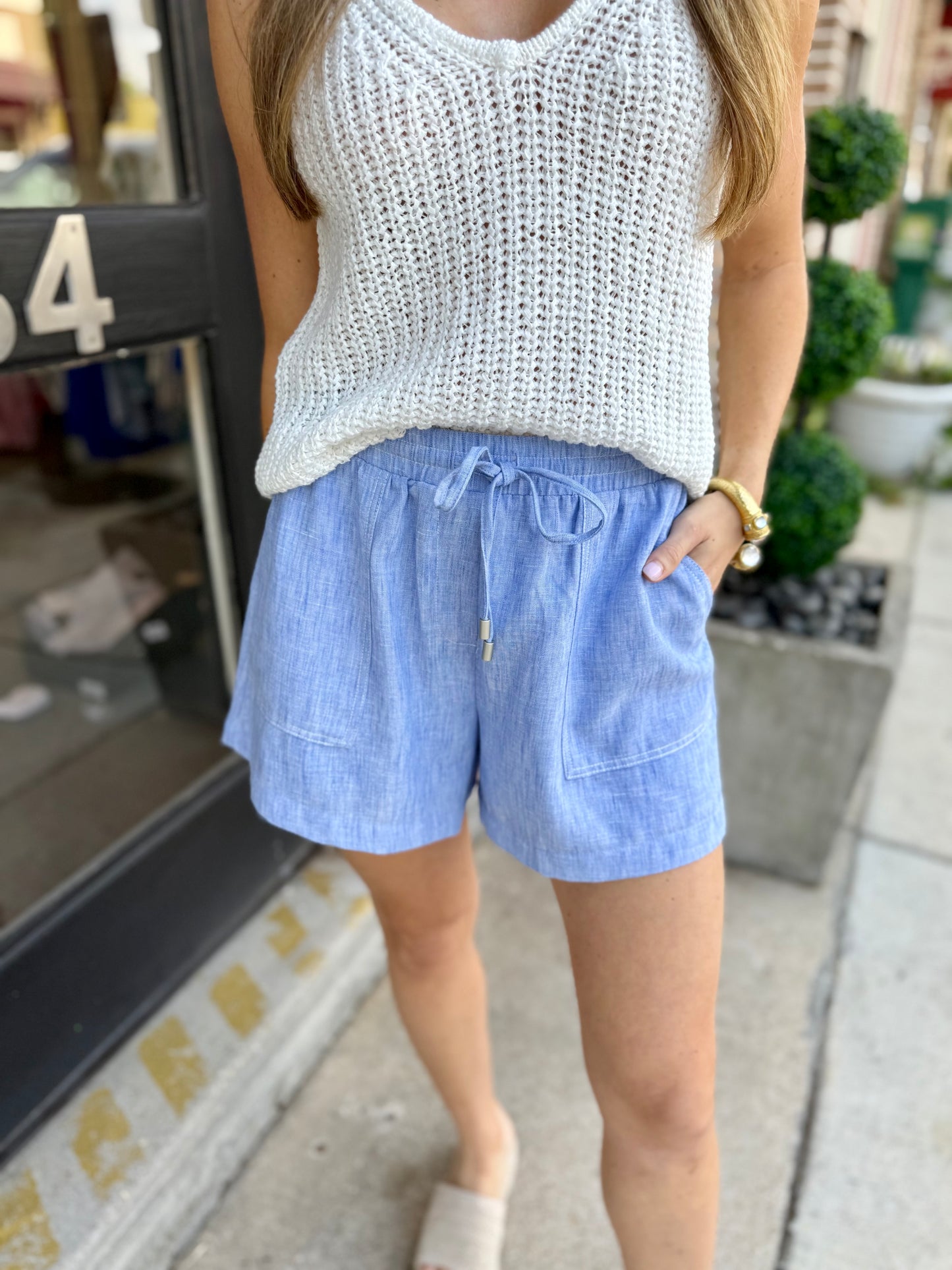 Vayla Crochet Tank- White