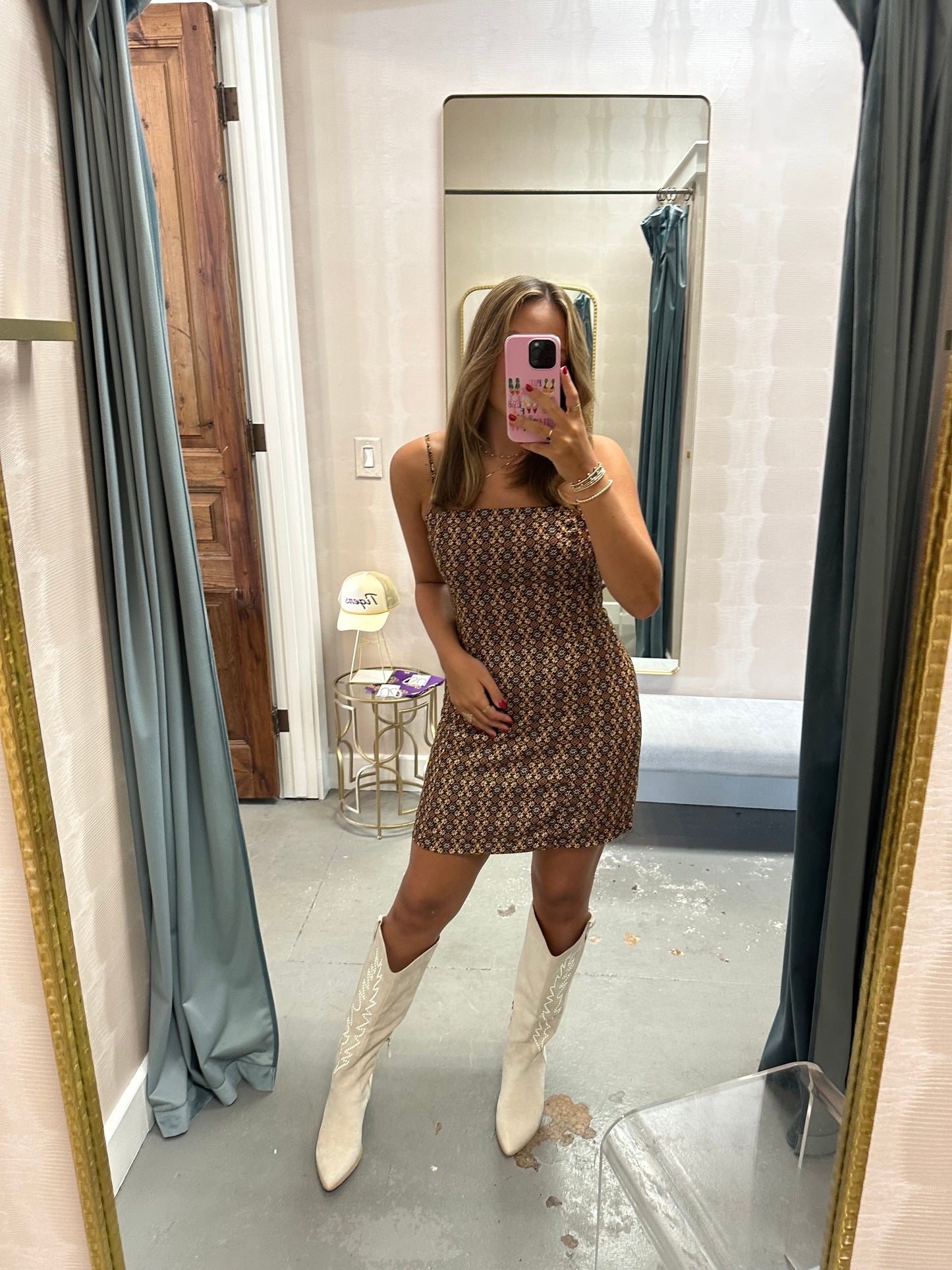 Heritage Revival Mini Dress