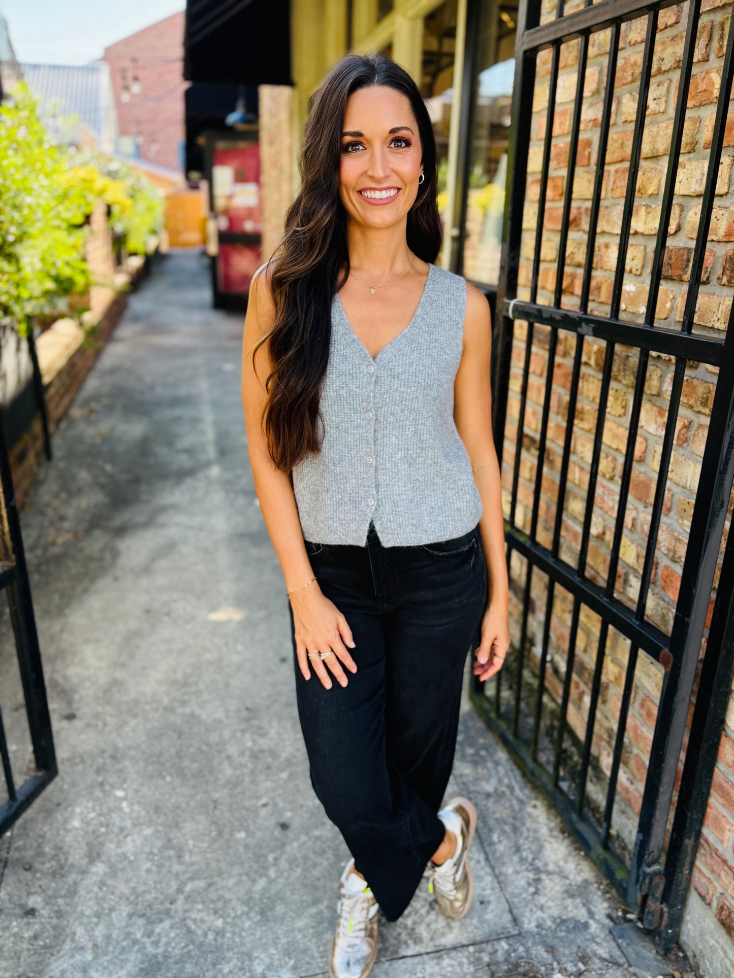 Z Supply Bryce Sweater Vest- Heather Grey