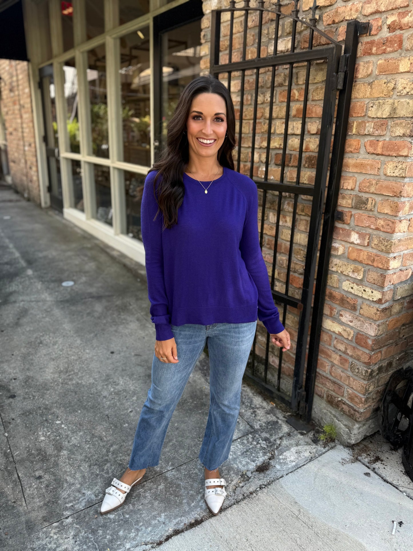 Natalie Thin Sweater- Purple