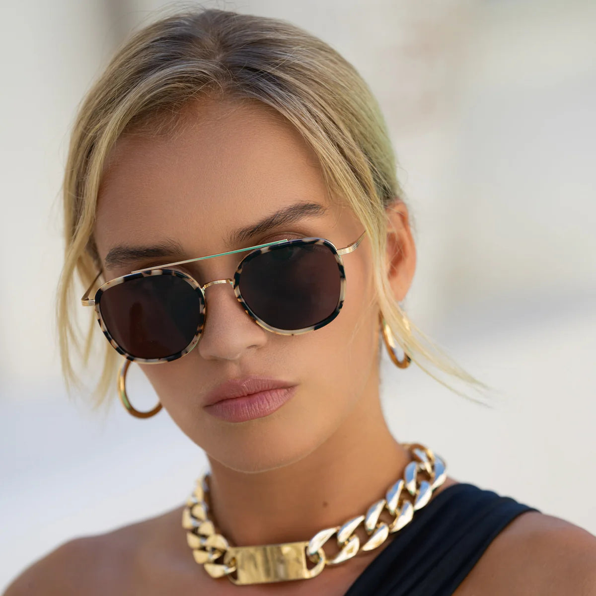 Sunglasses- Weston Milky Tortoise/Brown (180-1)