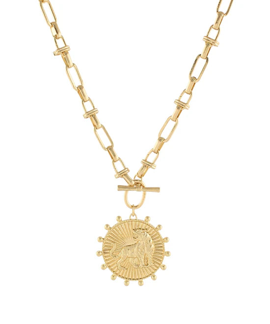 Tiger Coin Necklace