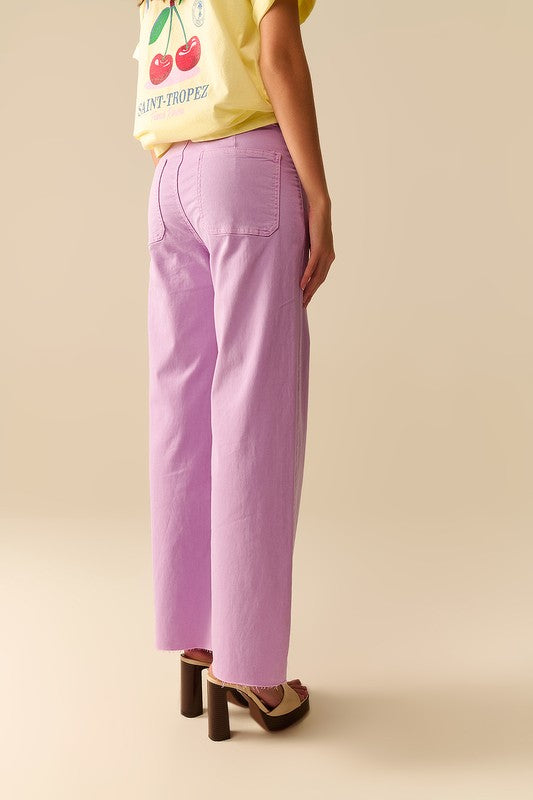 Frenchman Front Pocket Denim- Lilac