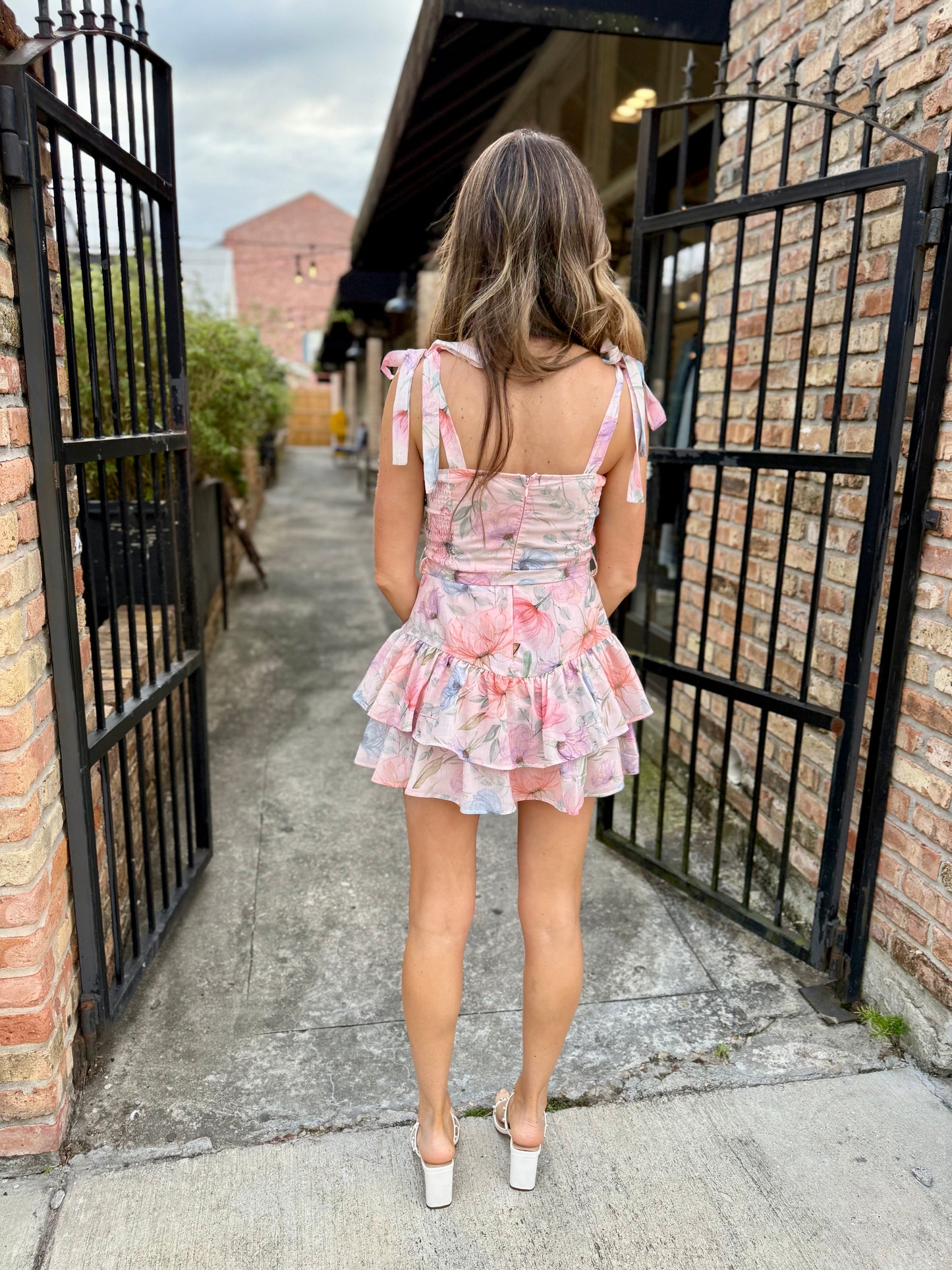 Hailey Romper- Petal Vail
