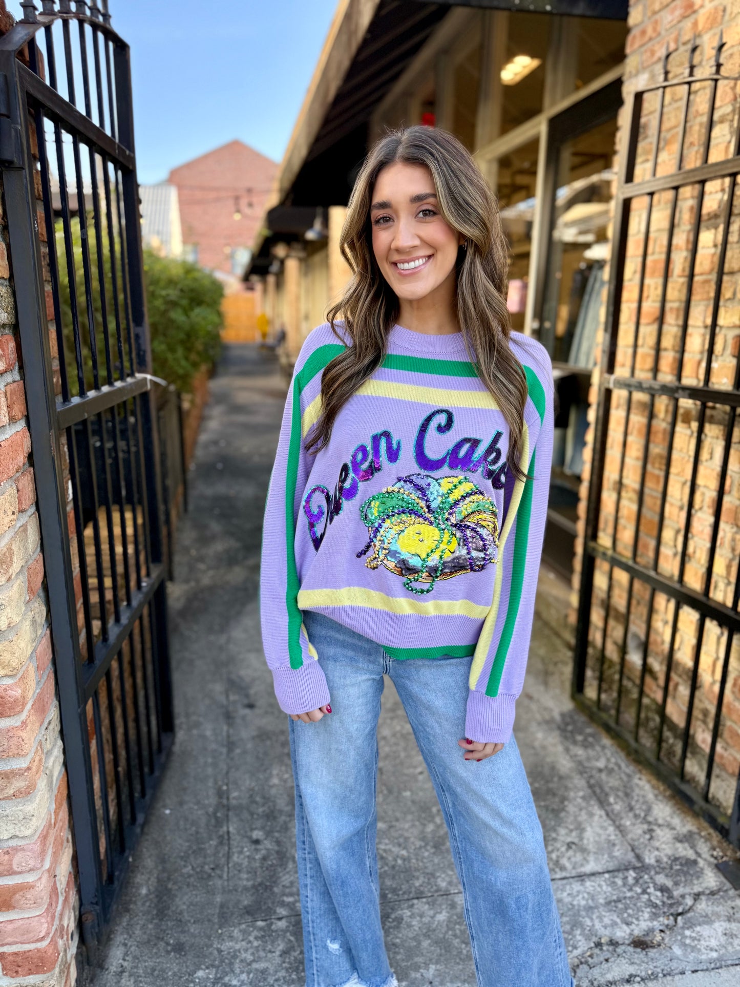 MG Queen Cake Striped Sweater