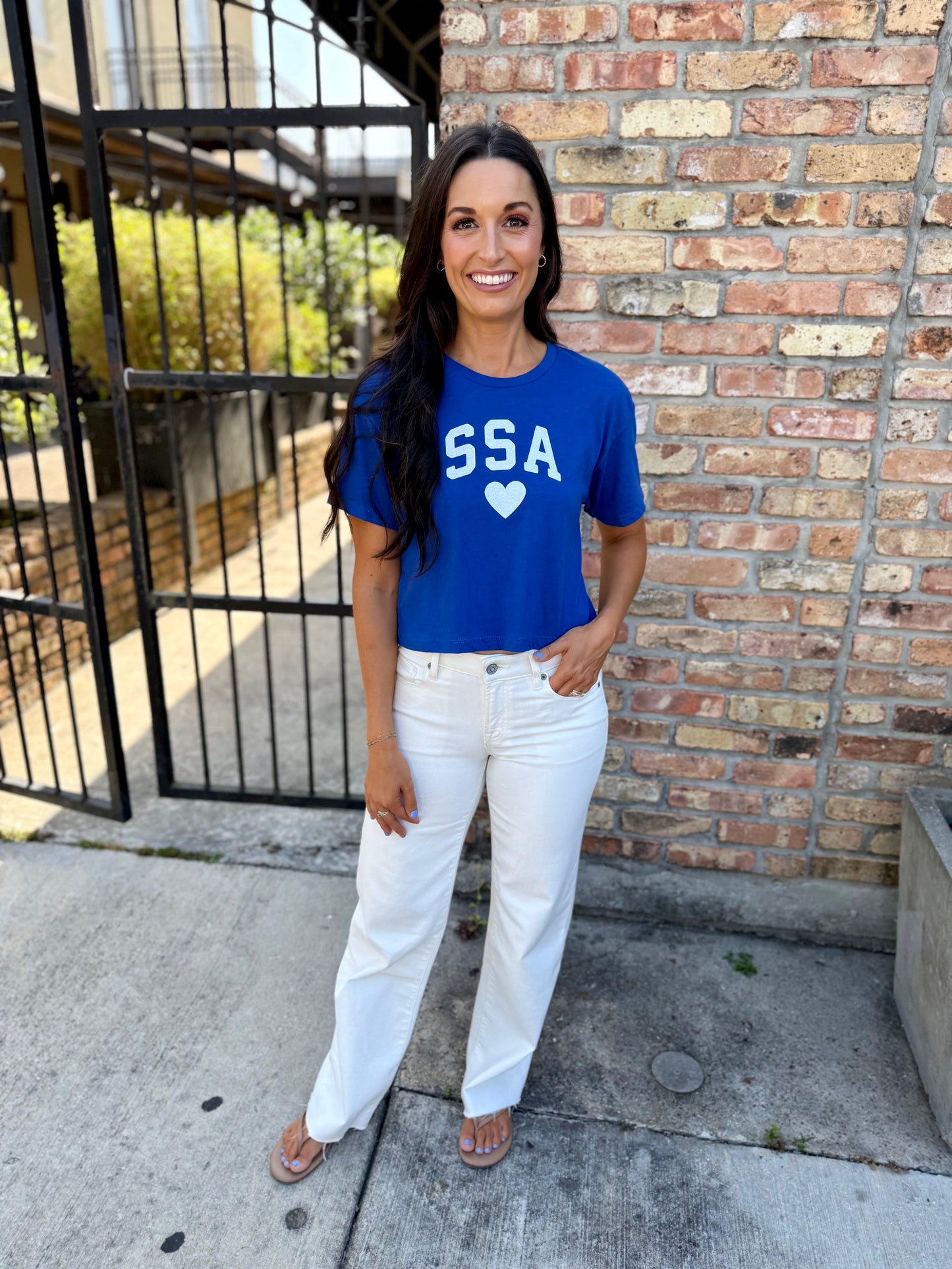 SSA Heart Top- Royal Blue