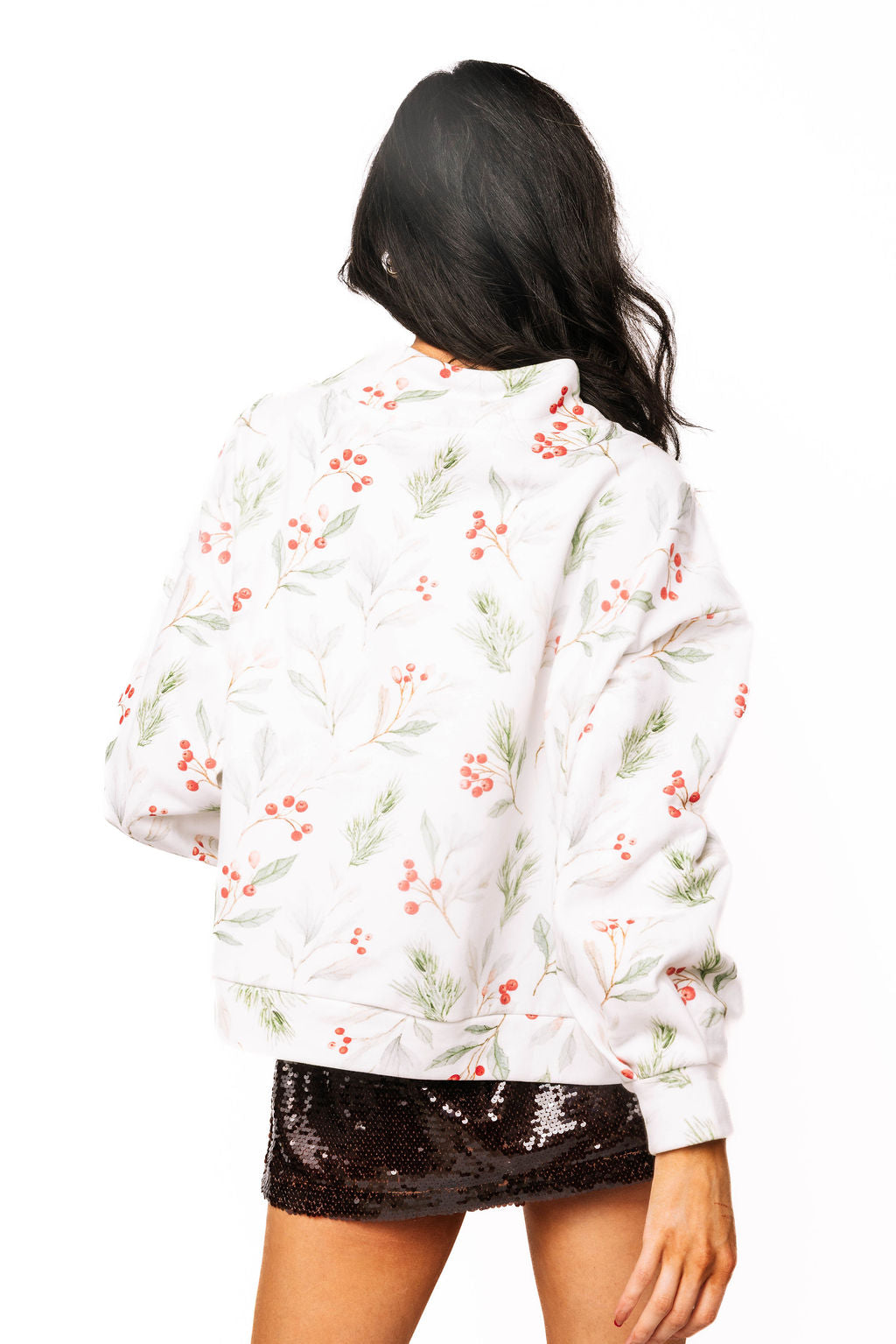 Queen Holly Jolly Mock Sweatshirt