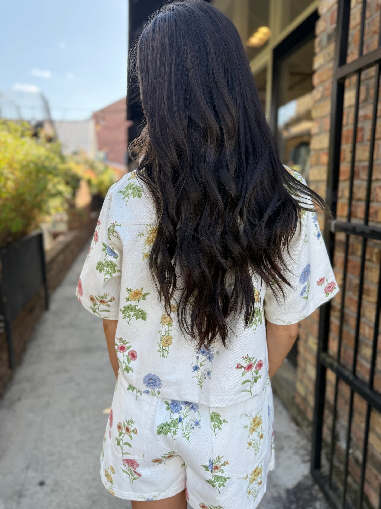 Botanical Skort- Ecru