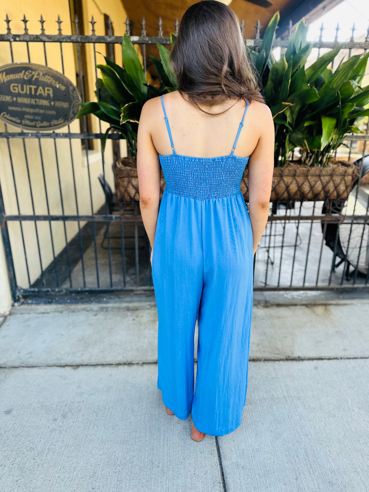 Z Supply Beachside Jumpsuit- Bay Blue