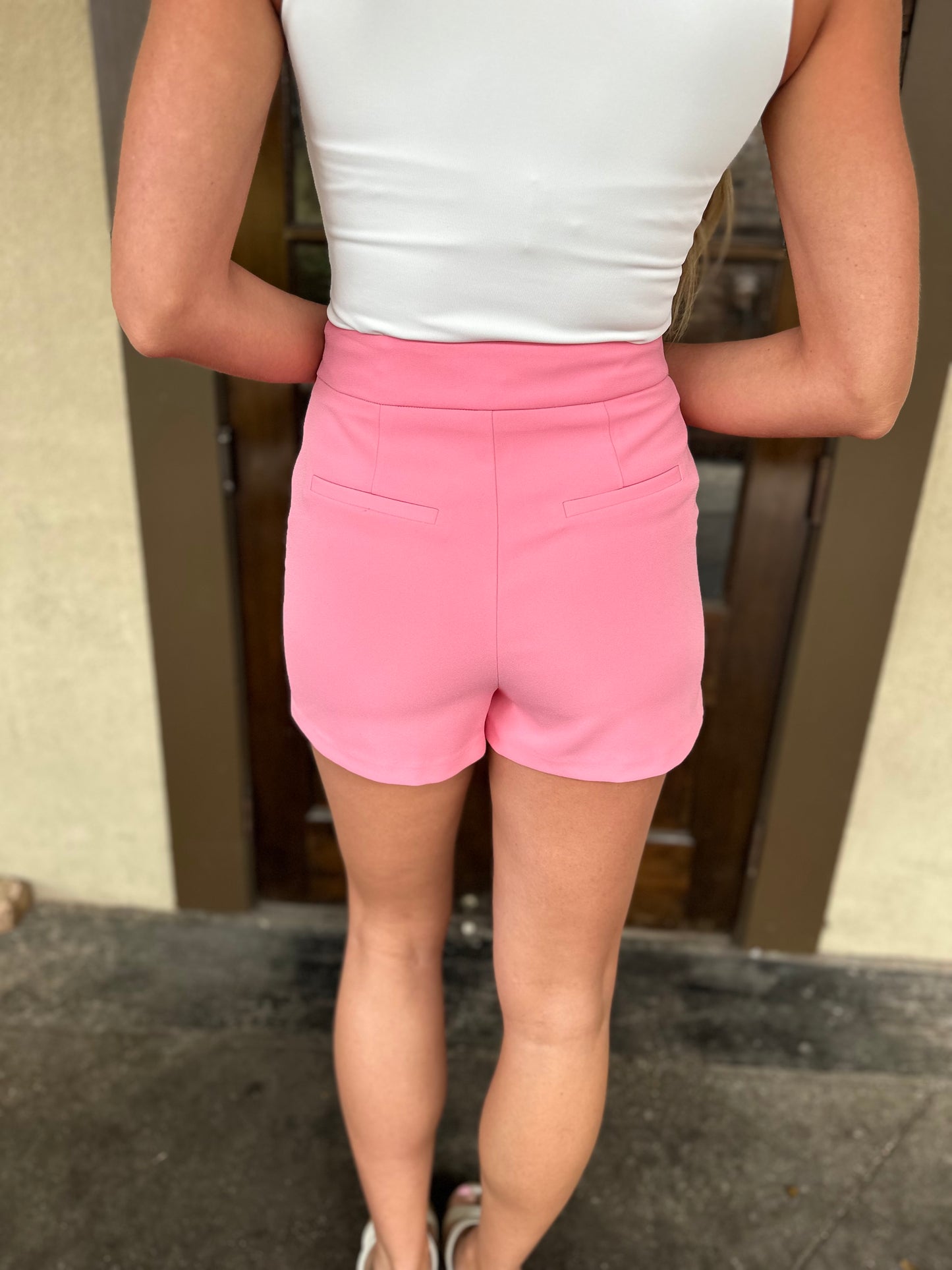 Collin Dress Shorts- Light Pink
