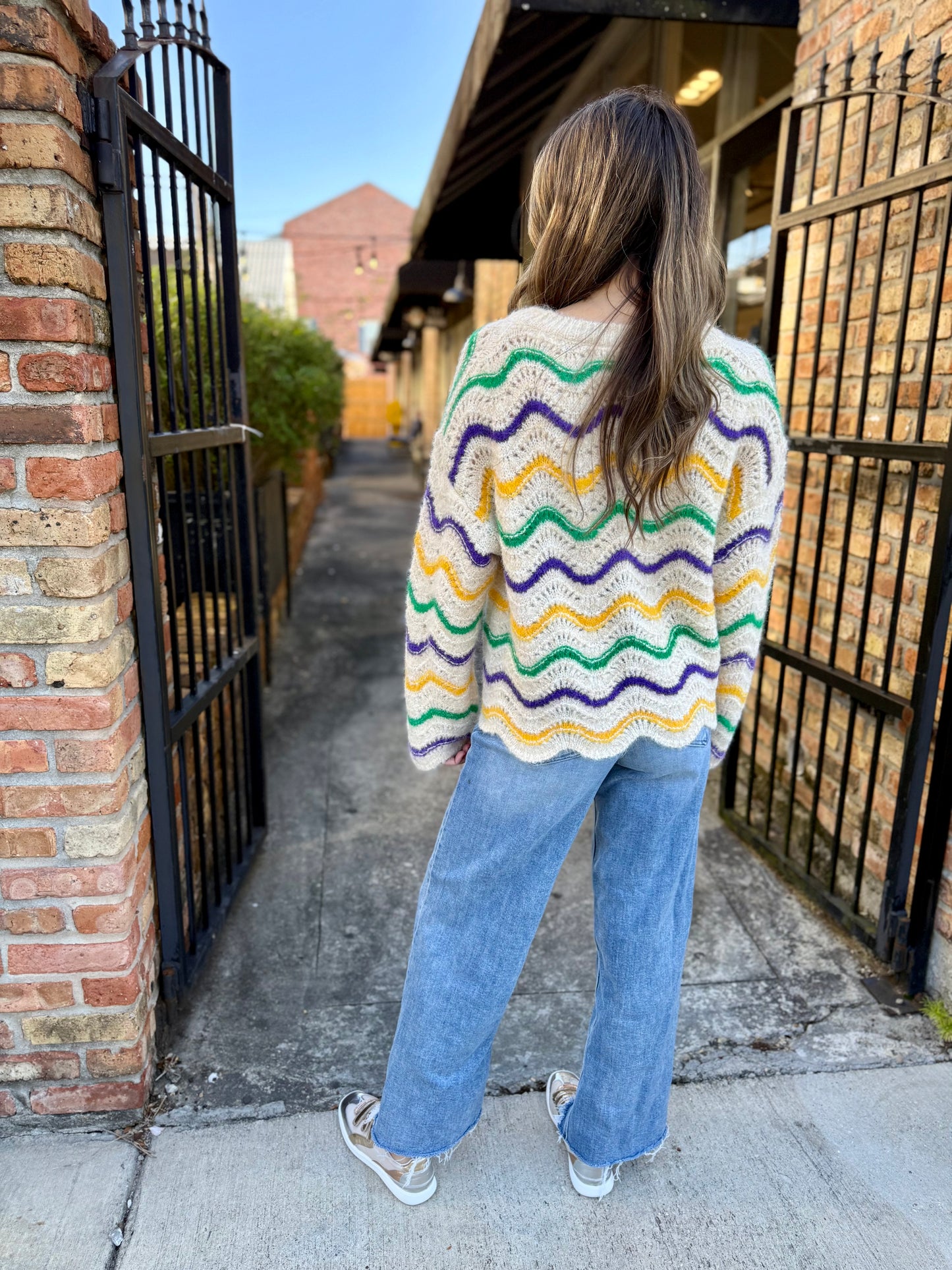 Selma Wavy Stripe MG Sweater
