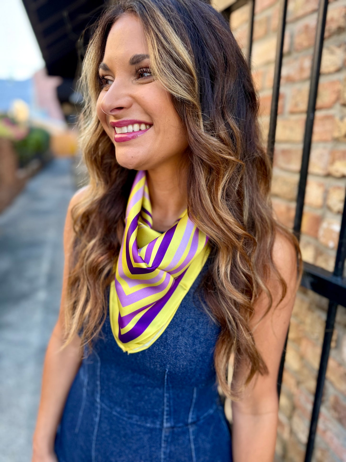 Laurel Denim Ruffle Dress