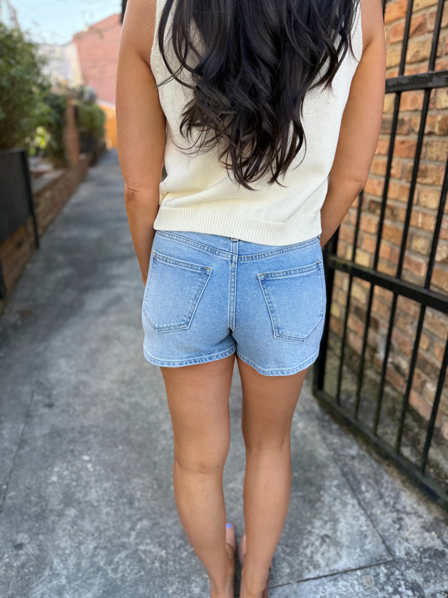 Strawberry Knit Tank- Cream