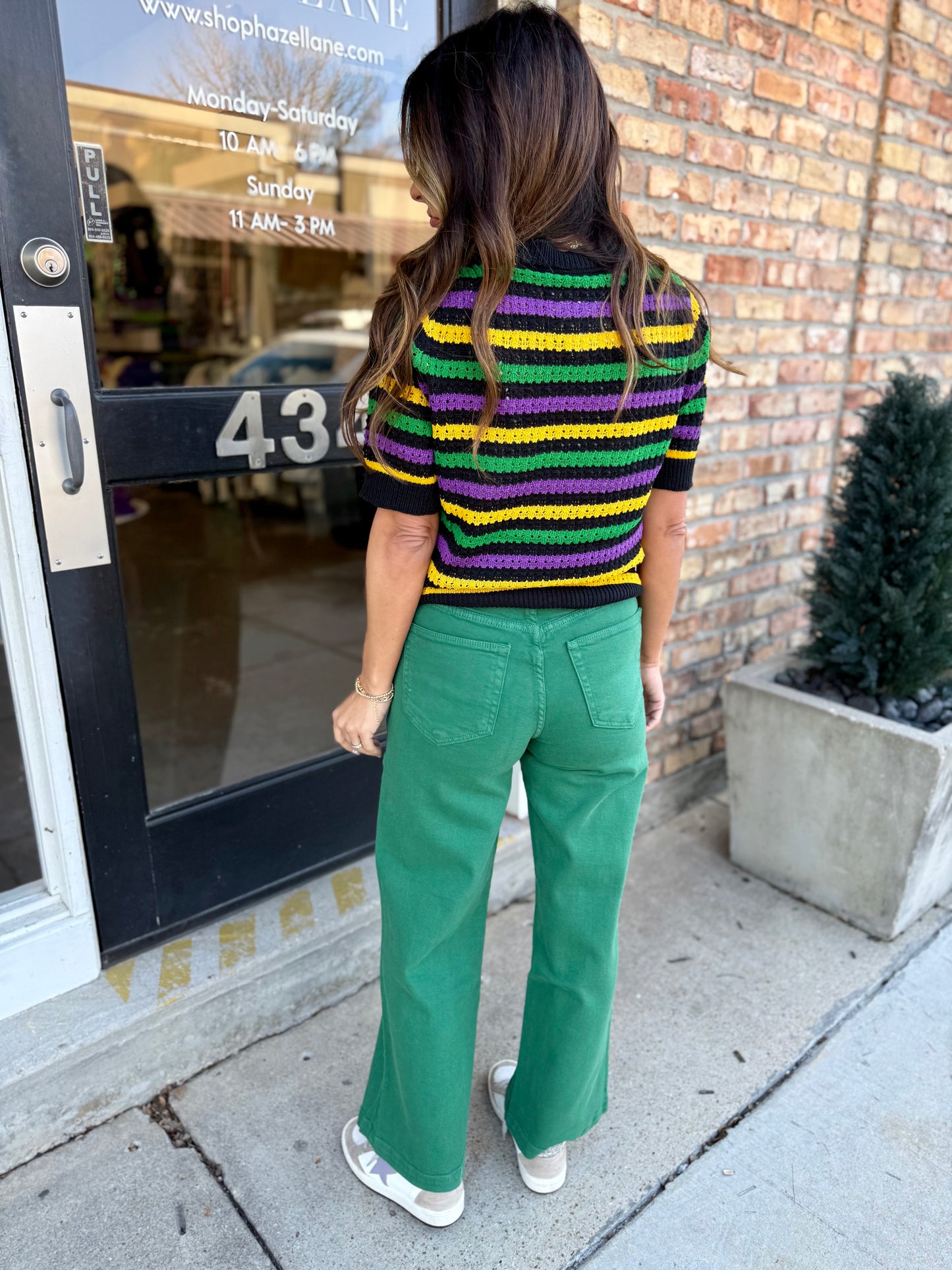 Basin MG Stripe Top- Black