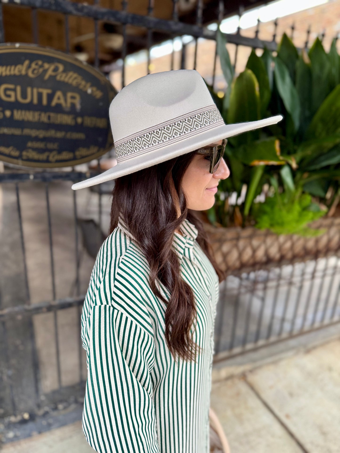 Maison Boho Suede Hat- Ivory