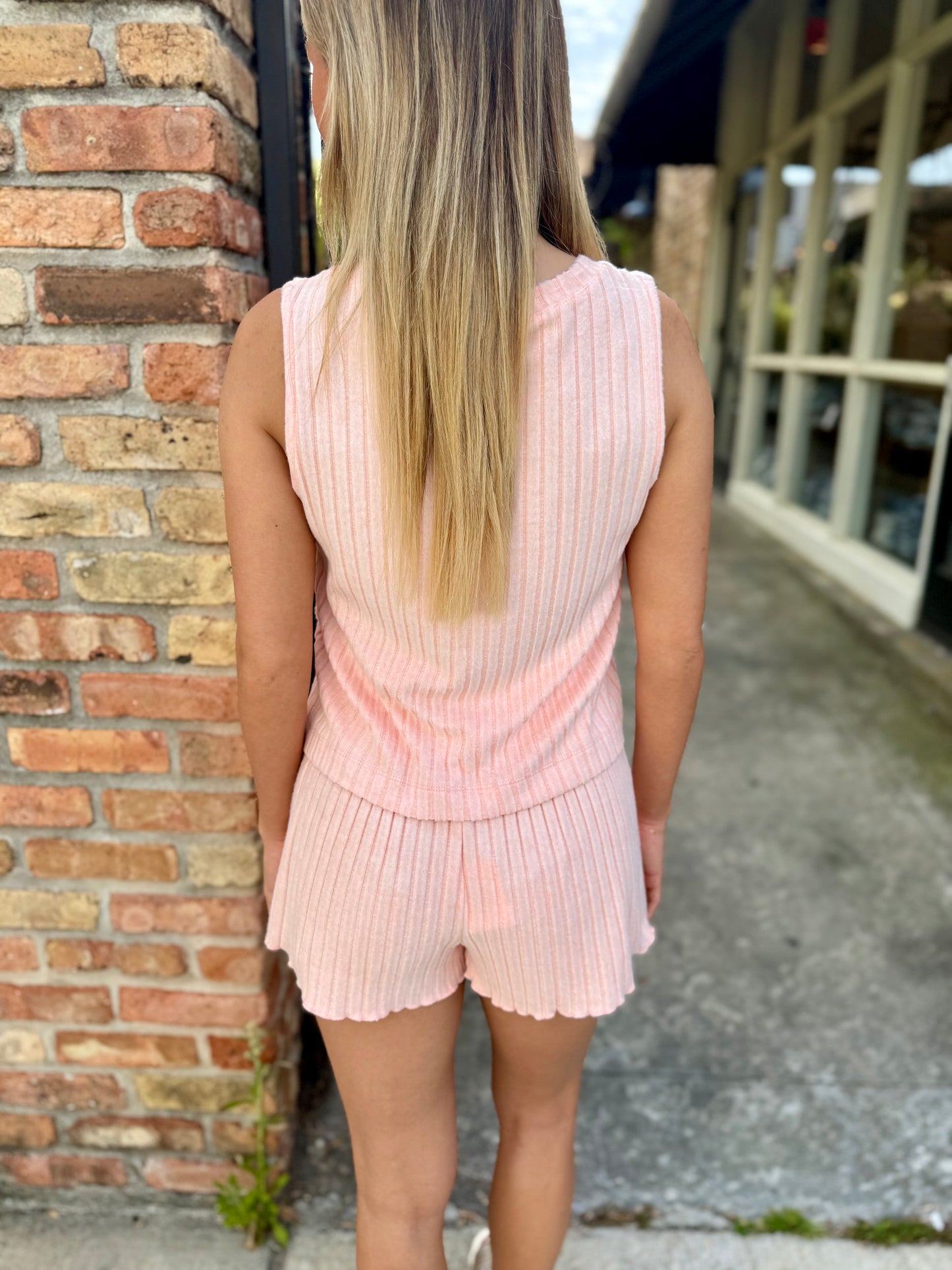Z Supply Dawn Rib Short- Bellini