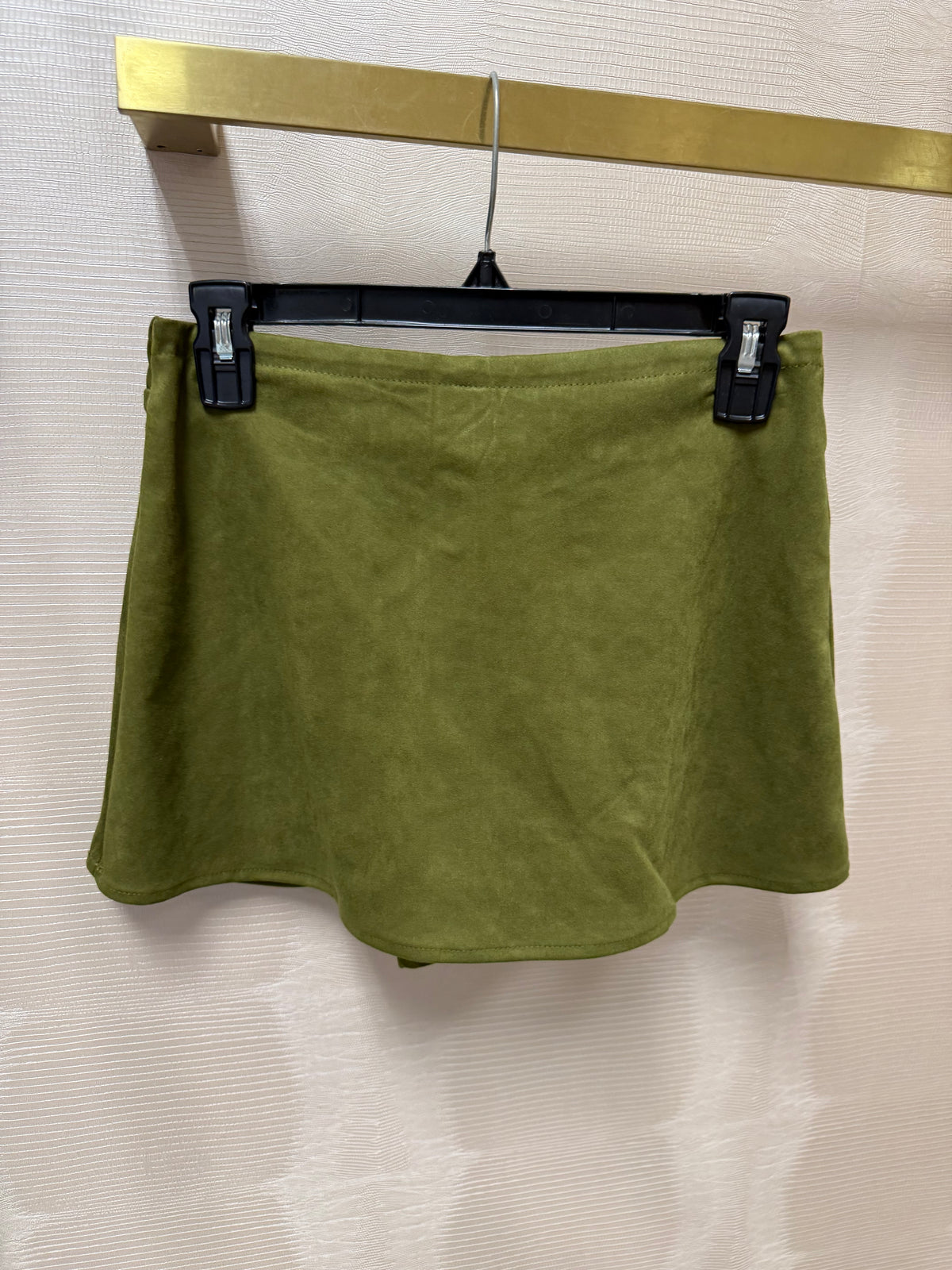 Dunham Suede Skort- Dark Olive