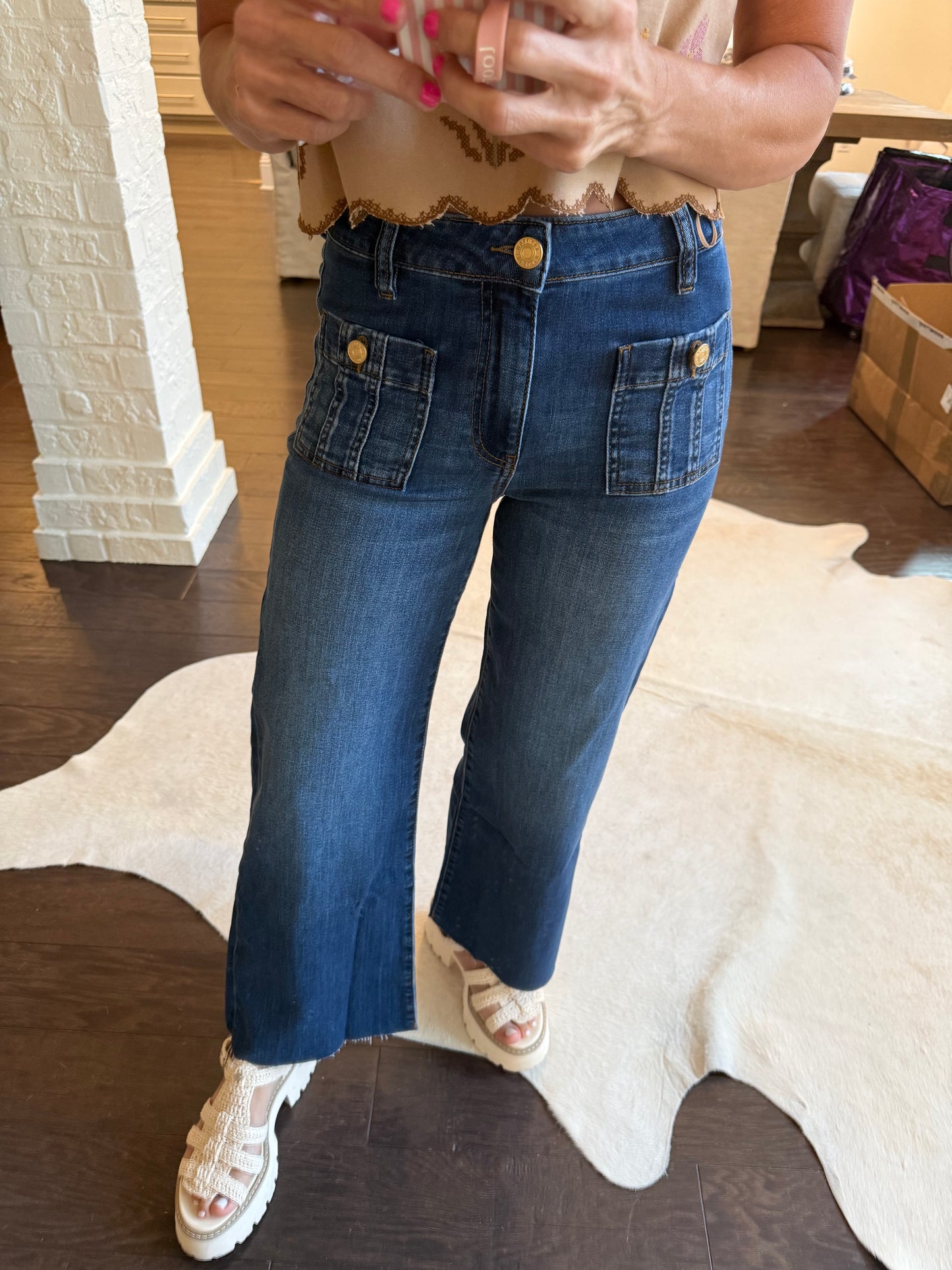 Meg (Resolution) HR Patch Pocket Denim