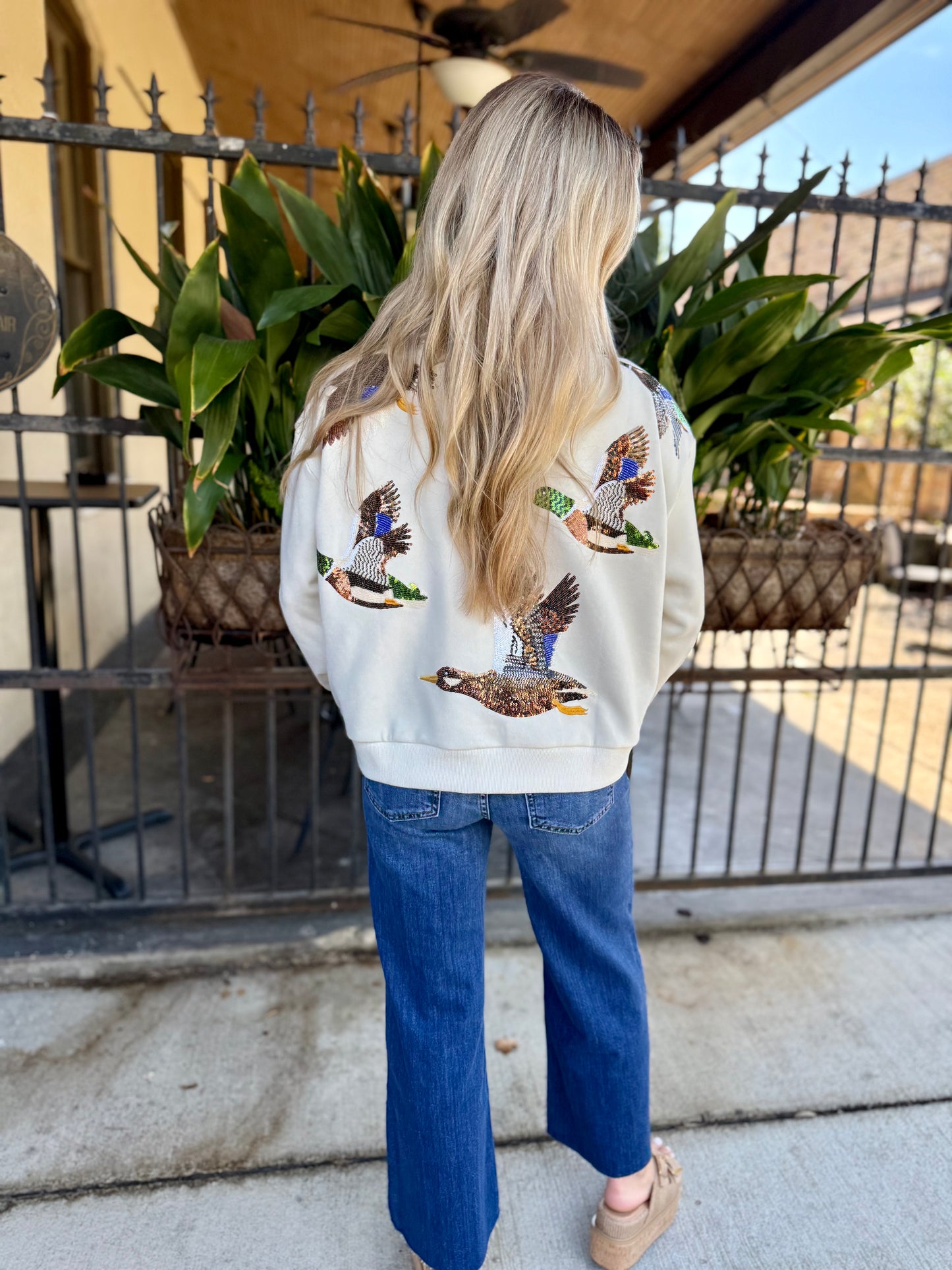 Queen Flying Mallard Sweater