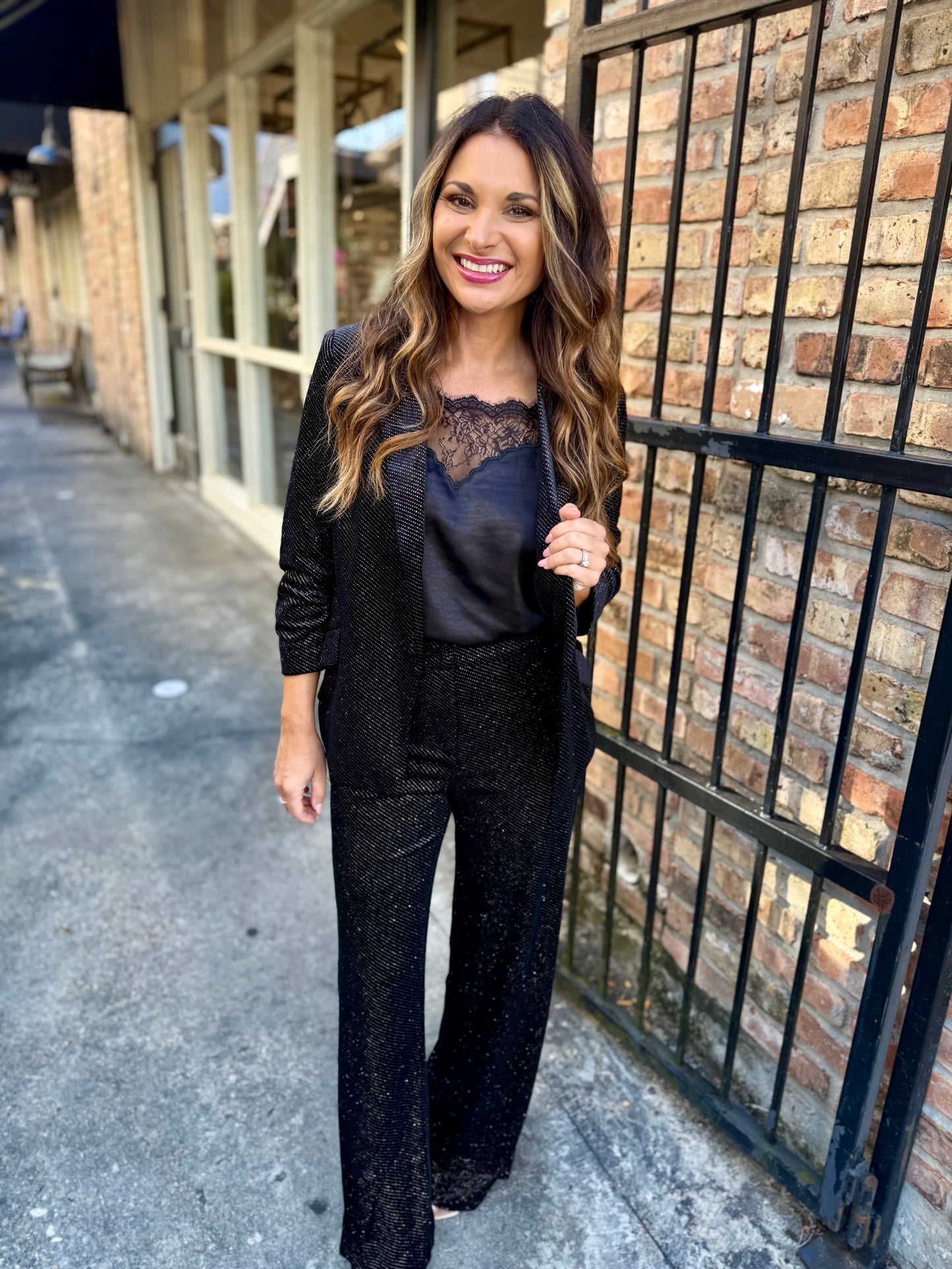 Watkins Embellished Blazer- Black