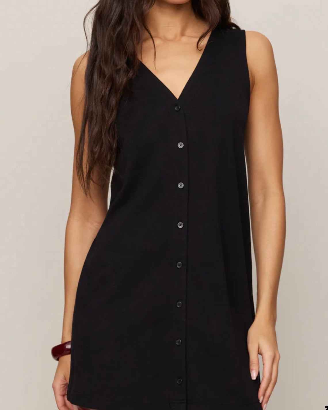 Z Supply Solace Mini Dress- True Black