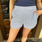 Pinstripe Shorts- Blue/White