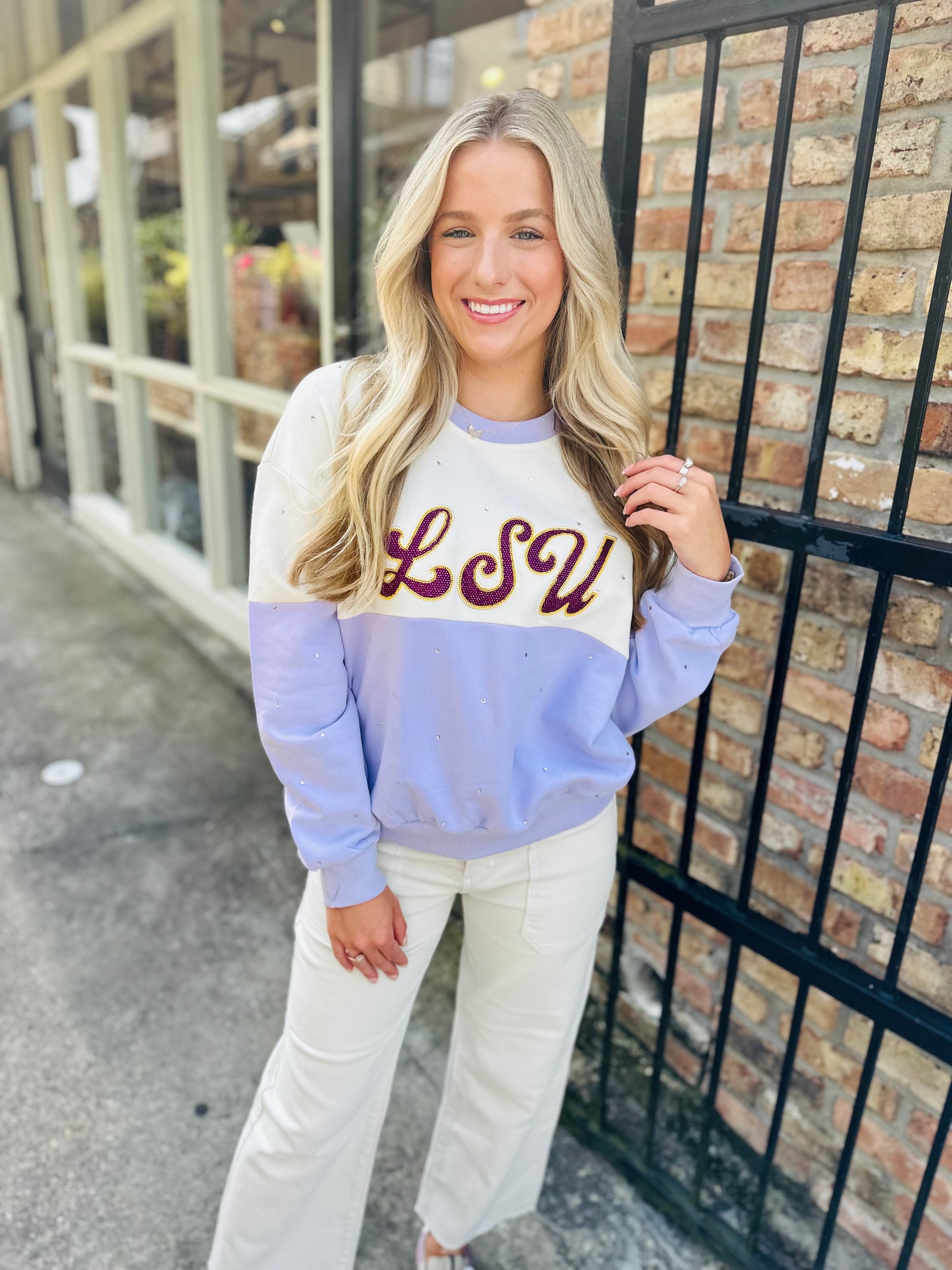 LSU Pastel Two Tone Sweatshirt