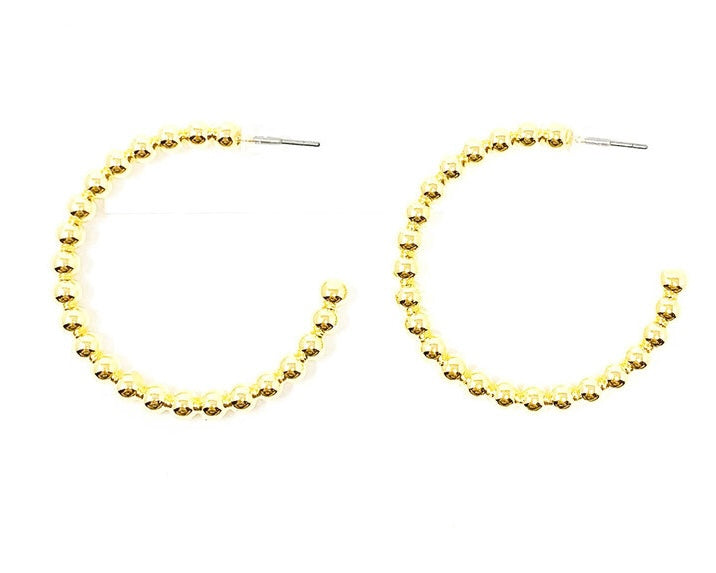 Gold Ball Hoops
