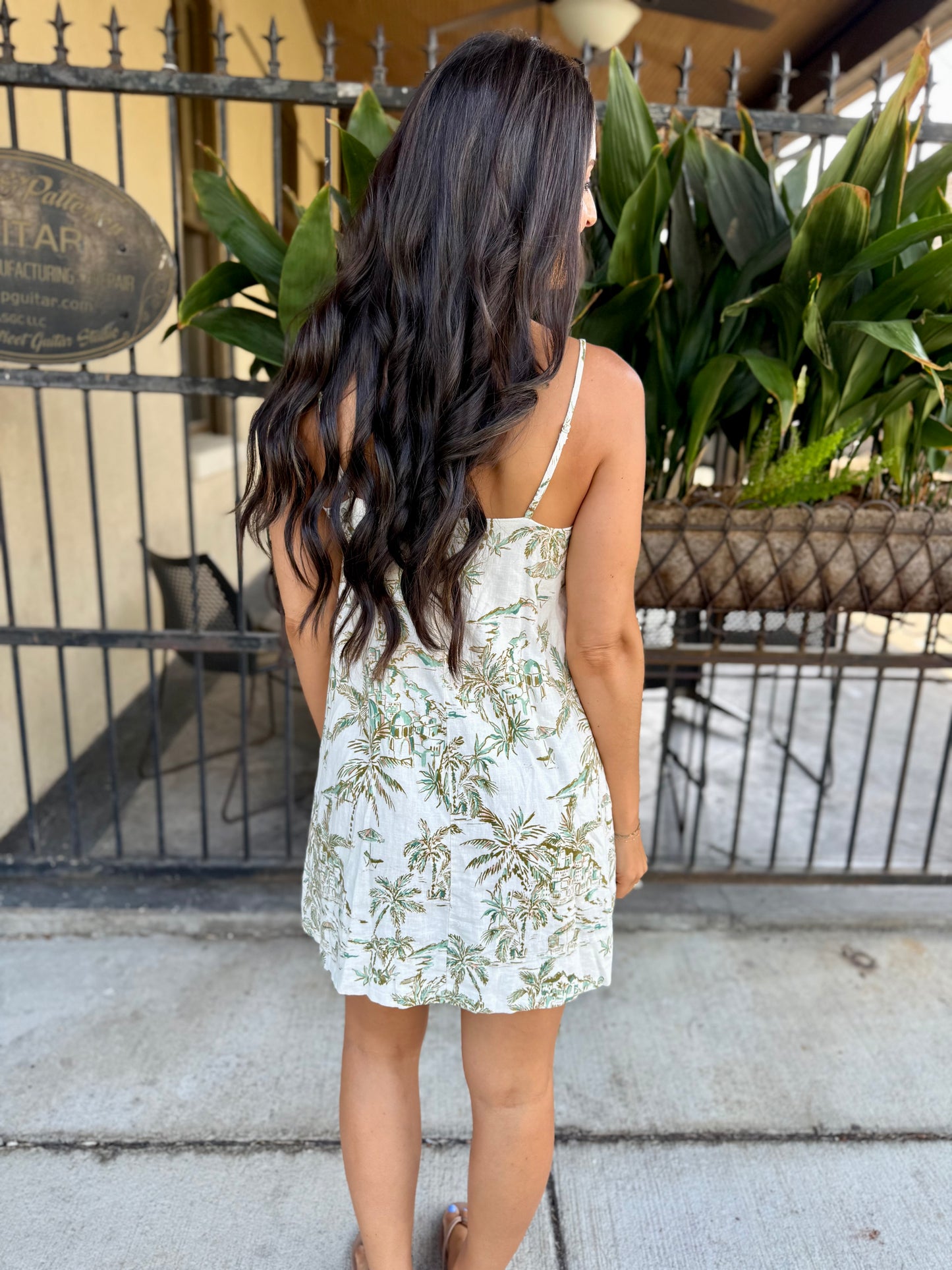 Z Supply Maude Tiki Tide Mini Dress- Island Coconut