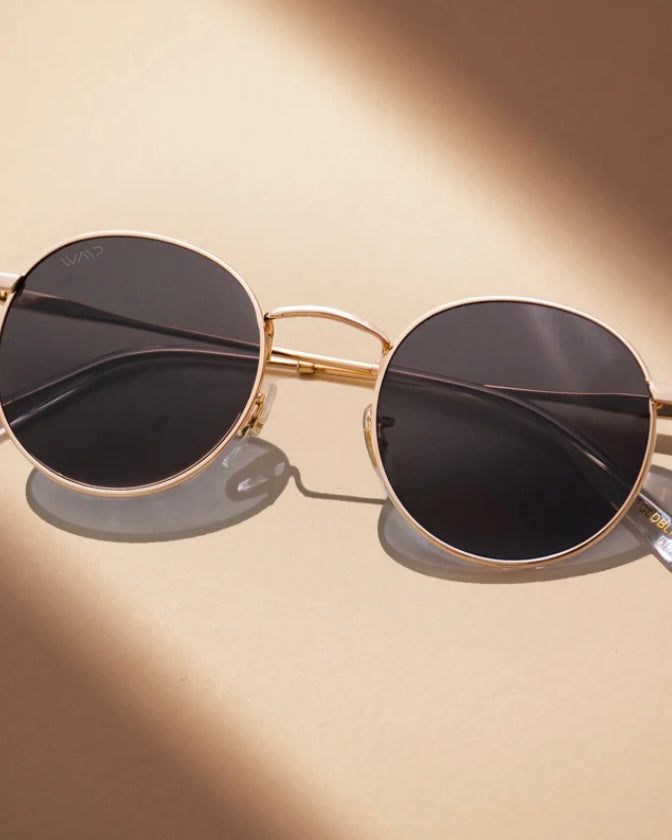 Sunglasses- Nevada Gold/Black Lens