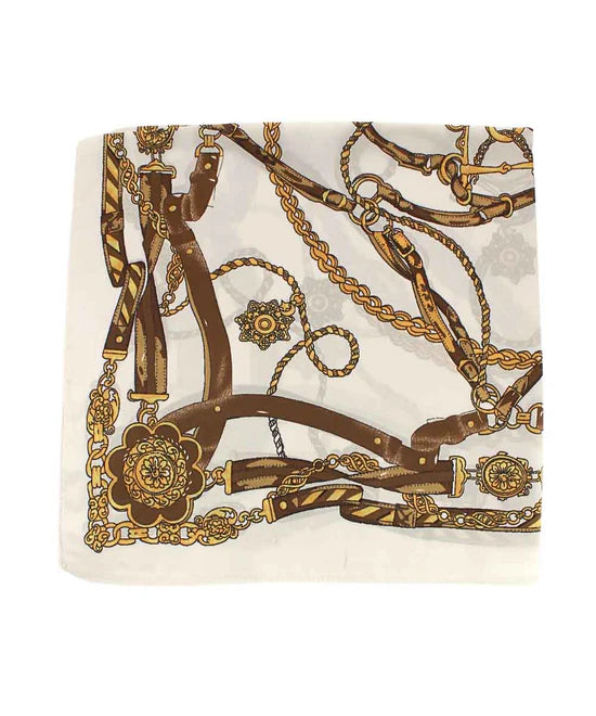 Bandana Scarf- White Buckle