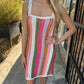 Lito Stripe Crochet Mini Dress