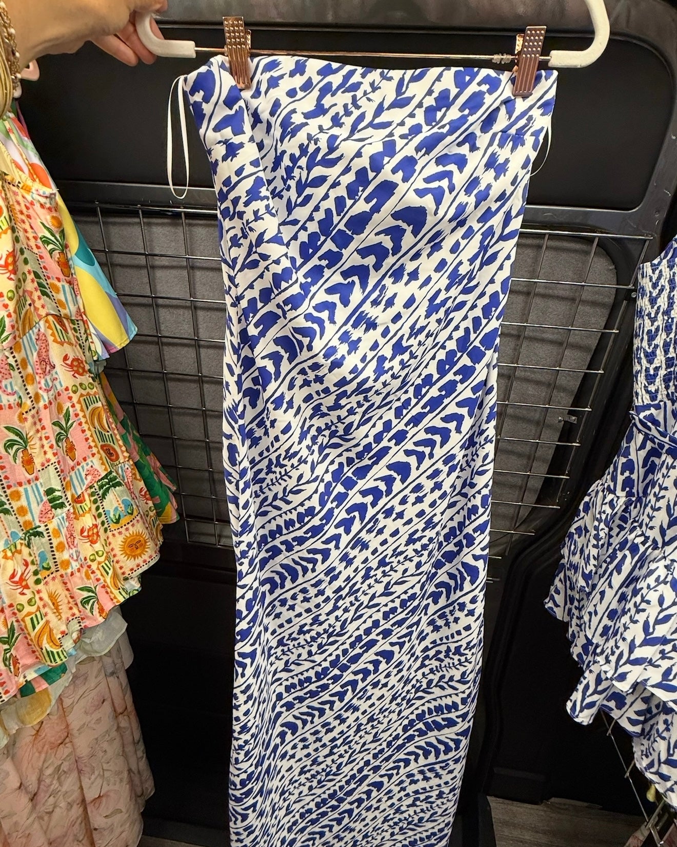 Eliana Dress- Cobalt Trail