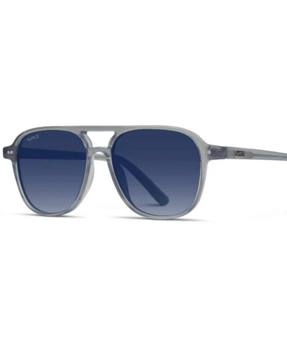 Sunglasses-Hayden Crystal Mist/Blue Gradient