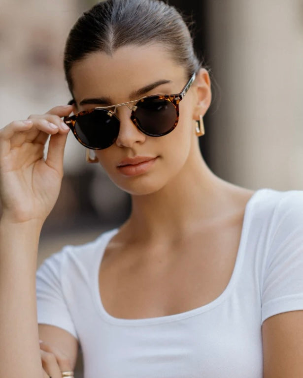 Sunglasses- Skylar Tortoise/Black Lens