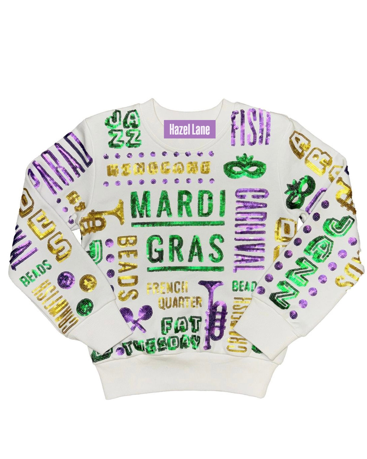 All Things Mardi Gras Sweater