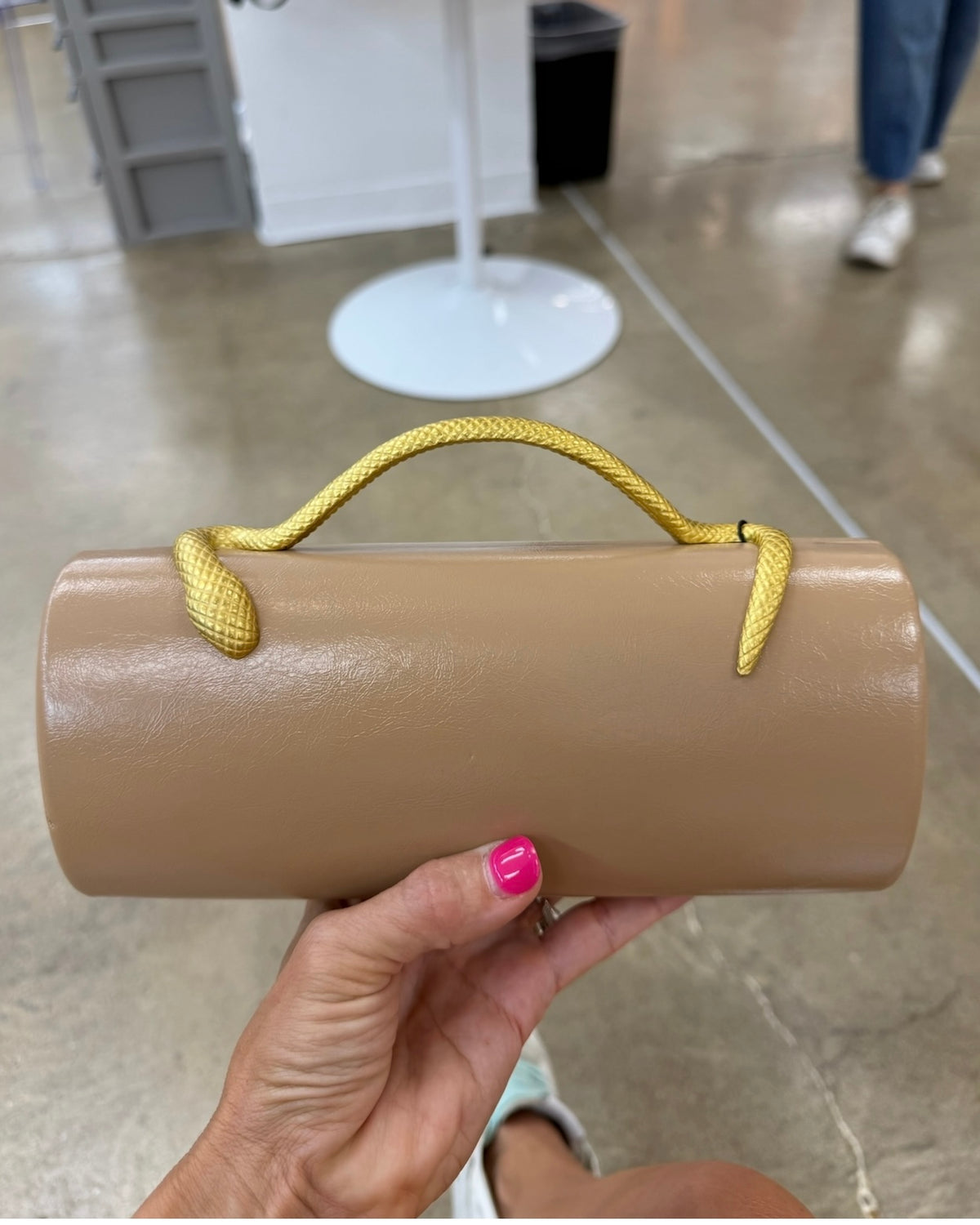 Cleo Evening Clutch- Beige