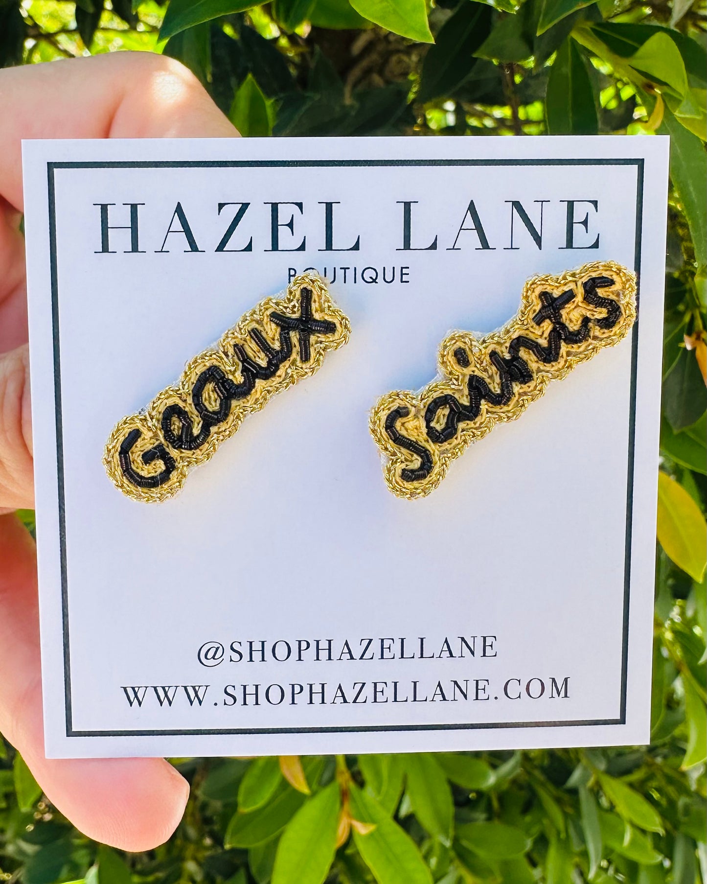 Geaux Saints Stud Earrings