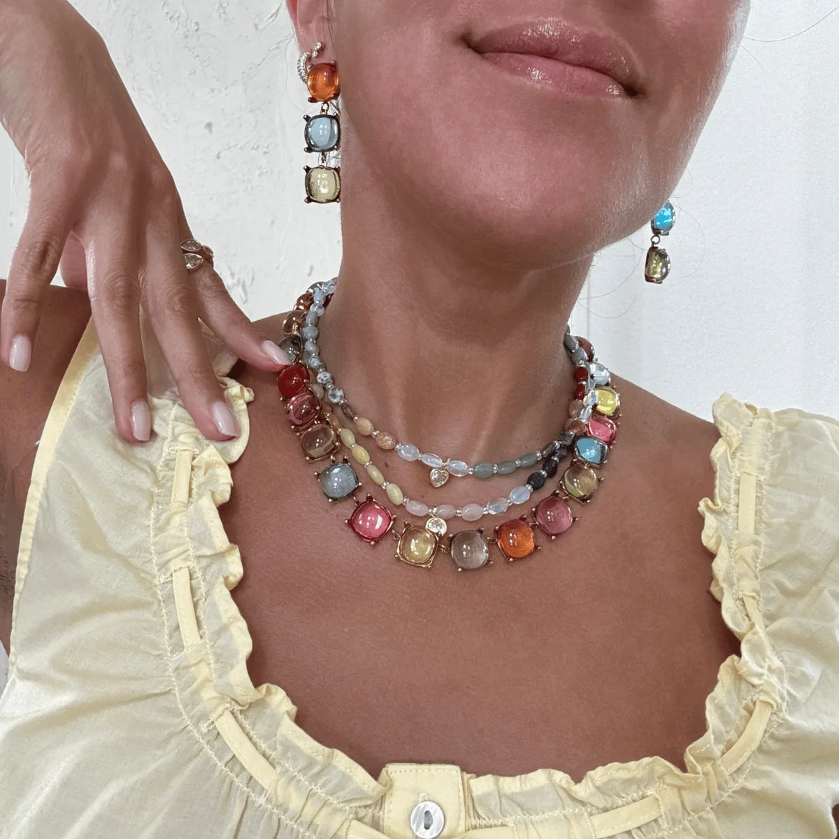 Nevi Bubble Necklace- Mutli