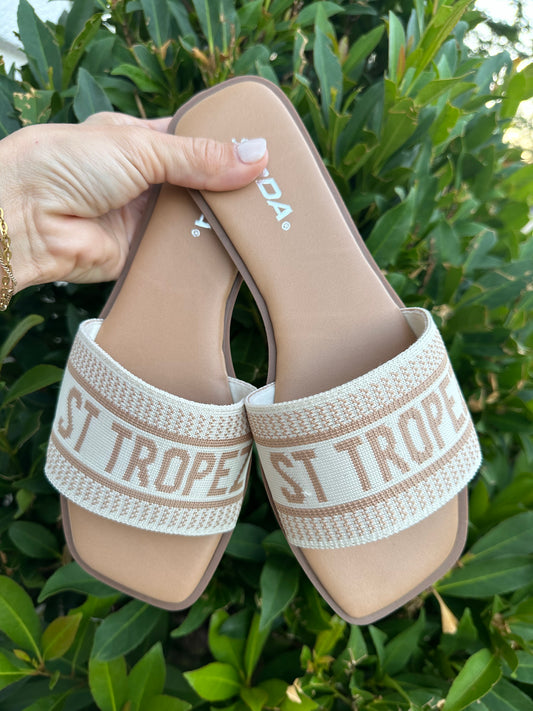 St. Tropez Flair Sandal- Taupe