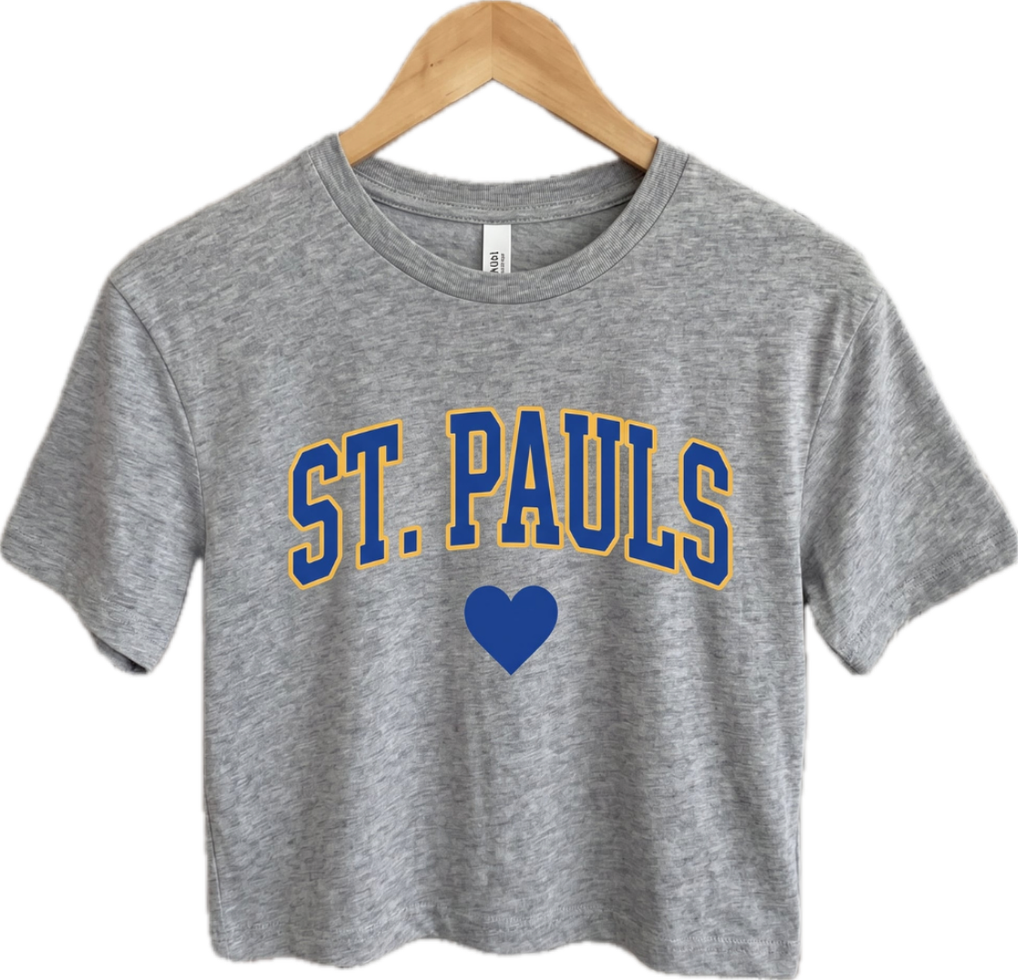 St. Paul's Heart Tee- Grey