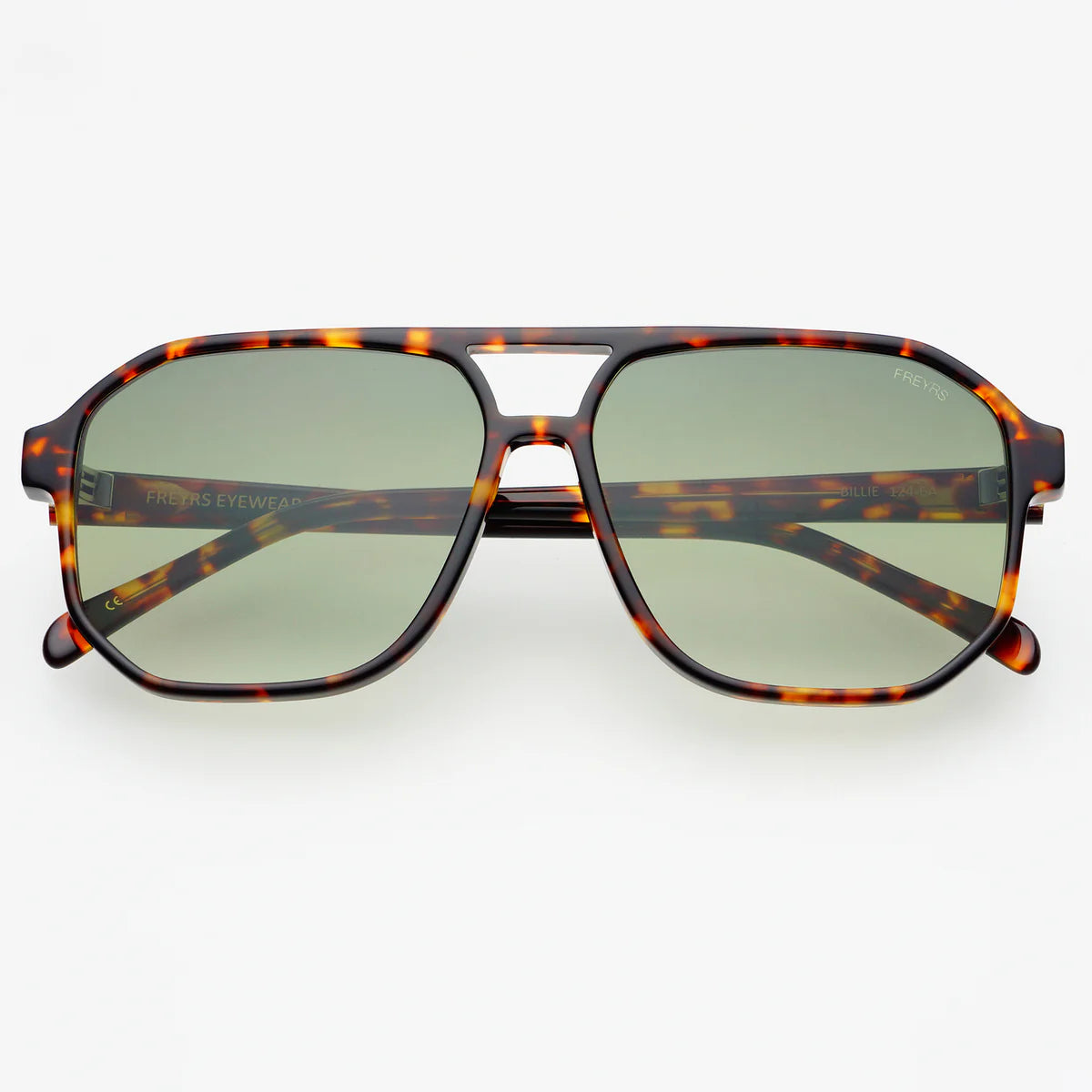 Sunglasses- Billie Tortise/Green (124-6A)