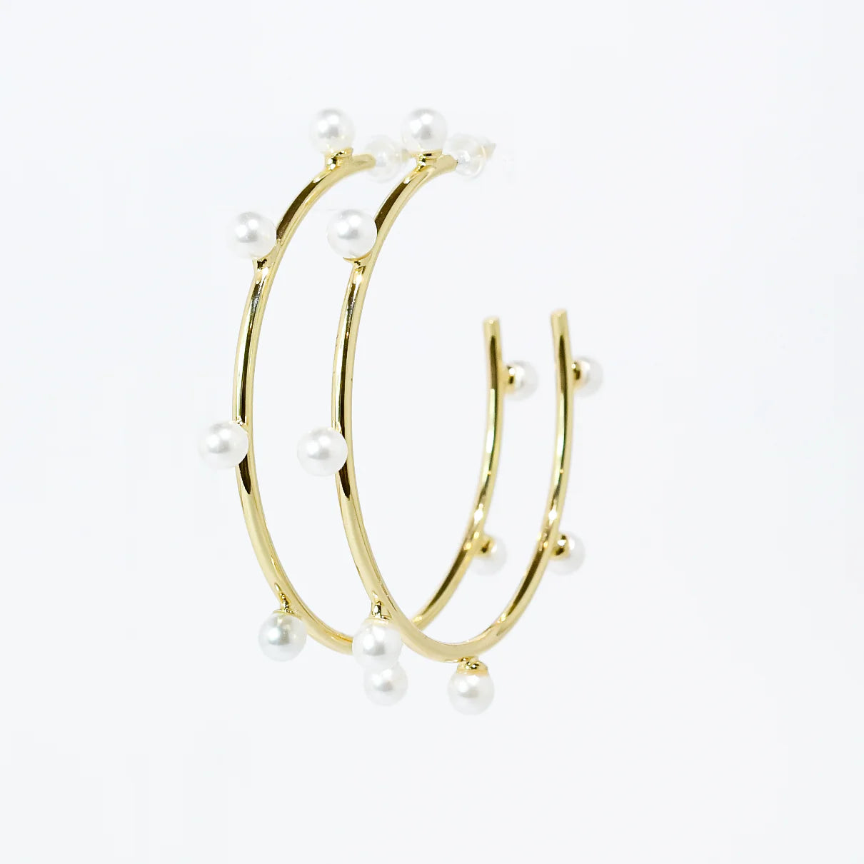 Celeste Pearl Hoops