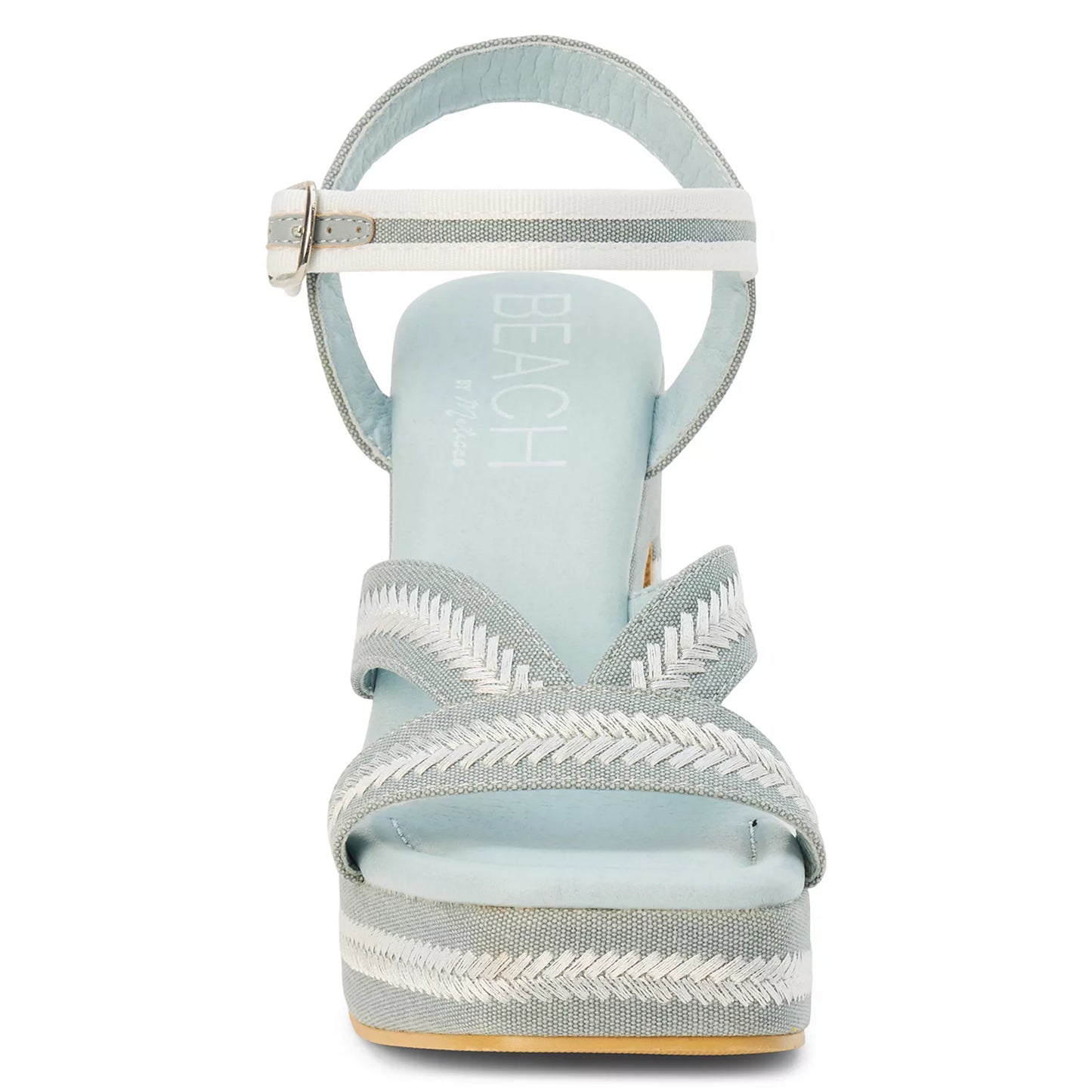 Adelaide Platform Heels- Denim