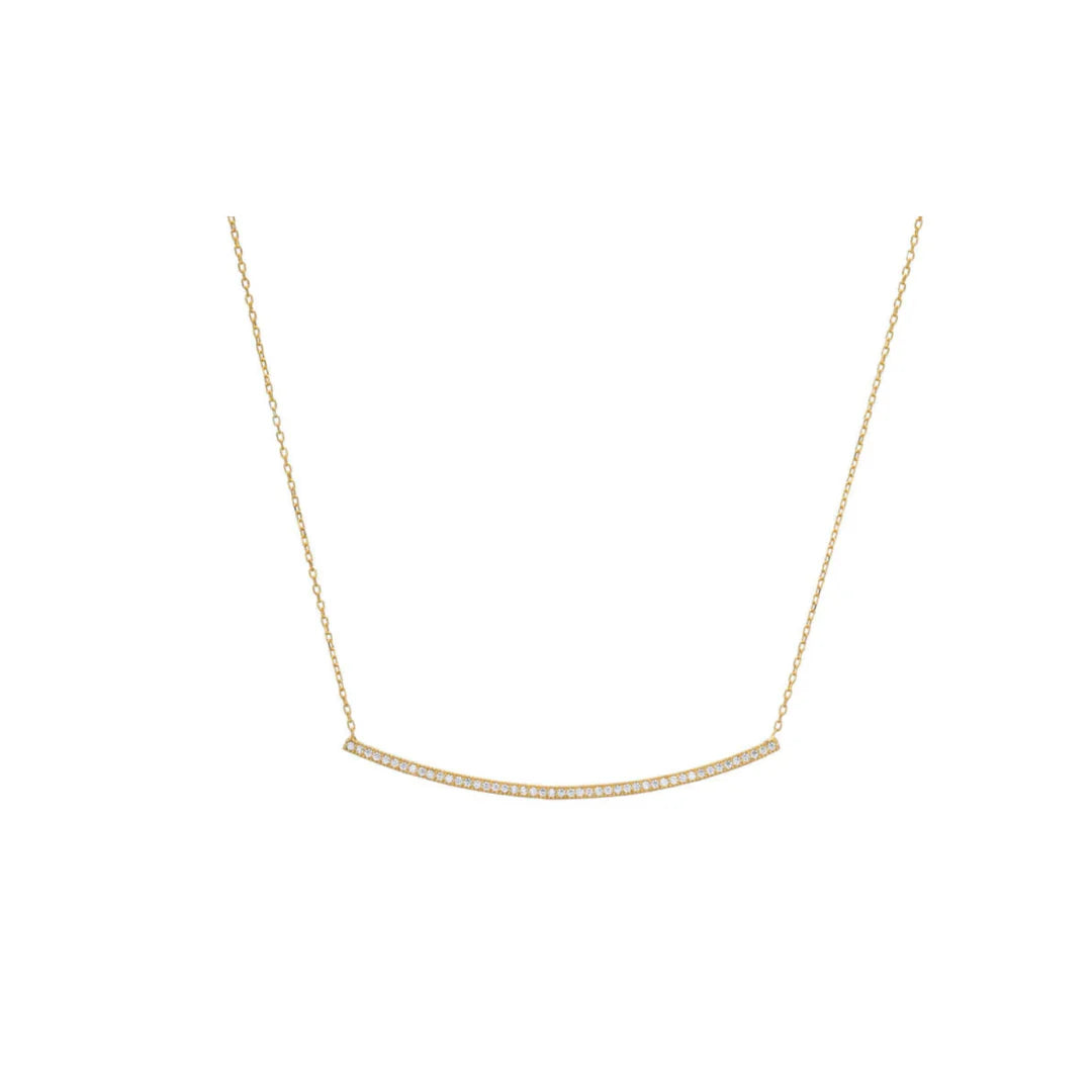 Pave Bar Necklace