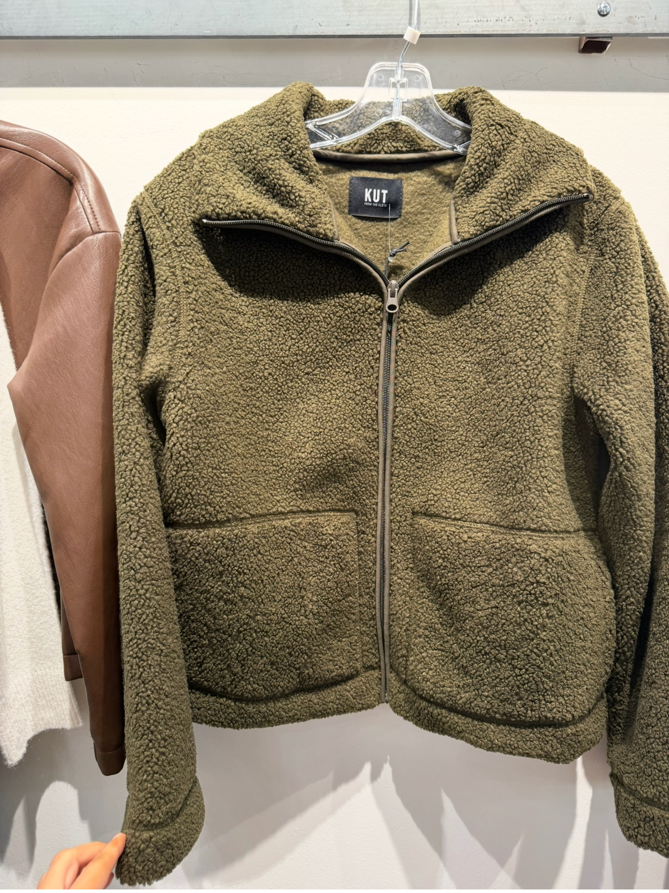 Dena Faux Shearling Zip Up