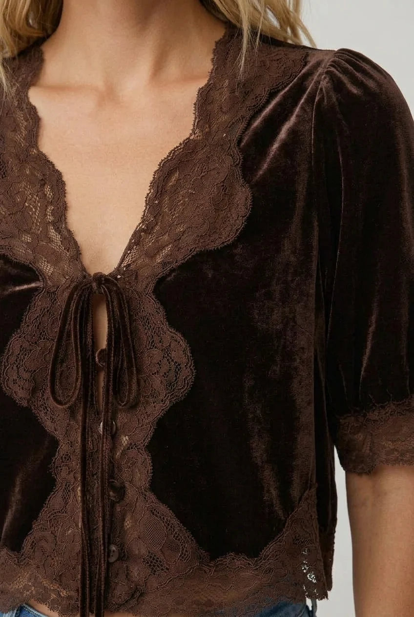 Dorothie Top- Dark Toffee