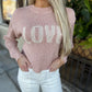Z Supply Blushing Love Sweater- Soft Pink