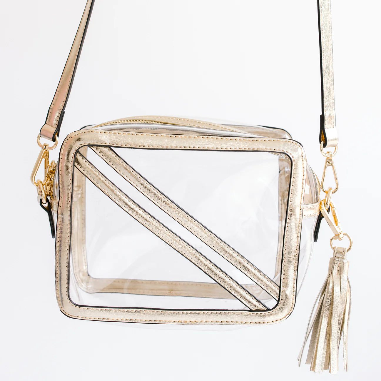 Cline Clear Bag-Gold